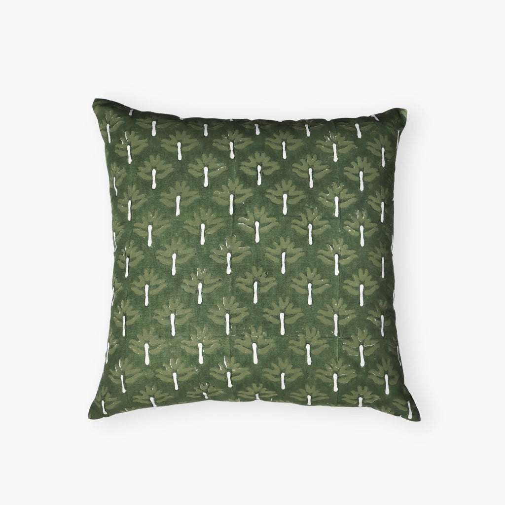Zeenat Throw Pillow Cover, Chive