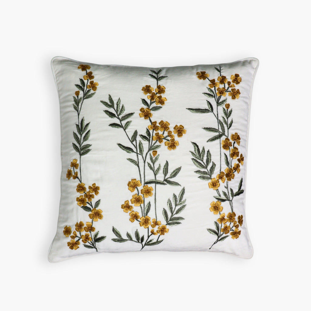 Ziva Cotton Velvet Pillow Cover, 18 in