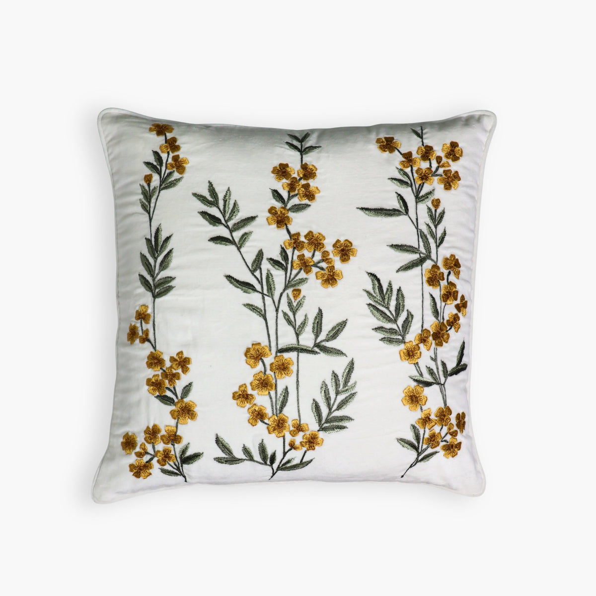 Ziva Cotton Velvet Pillow Cover, 18 in