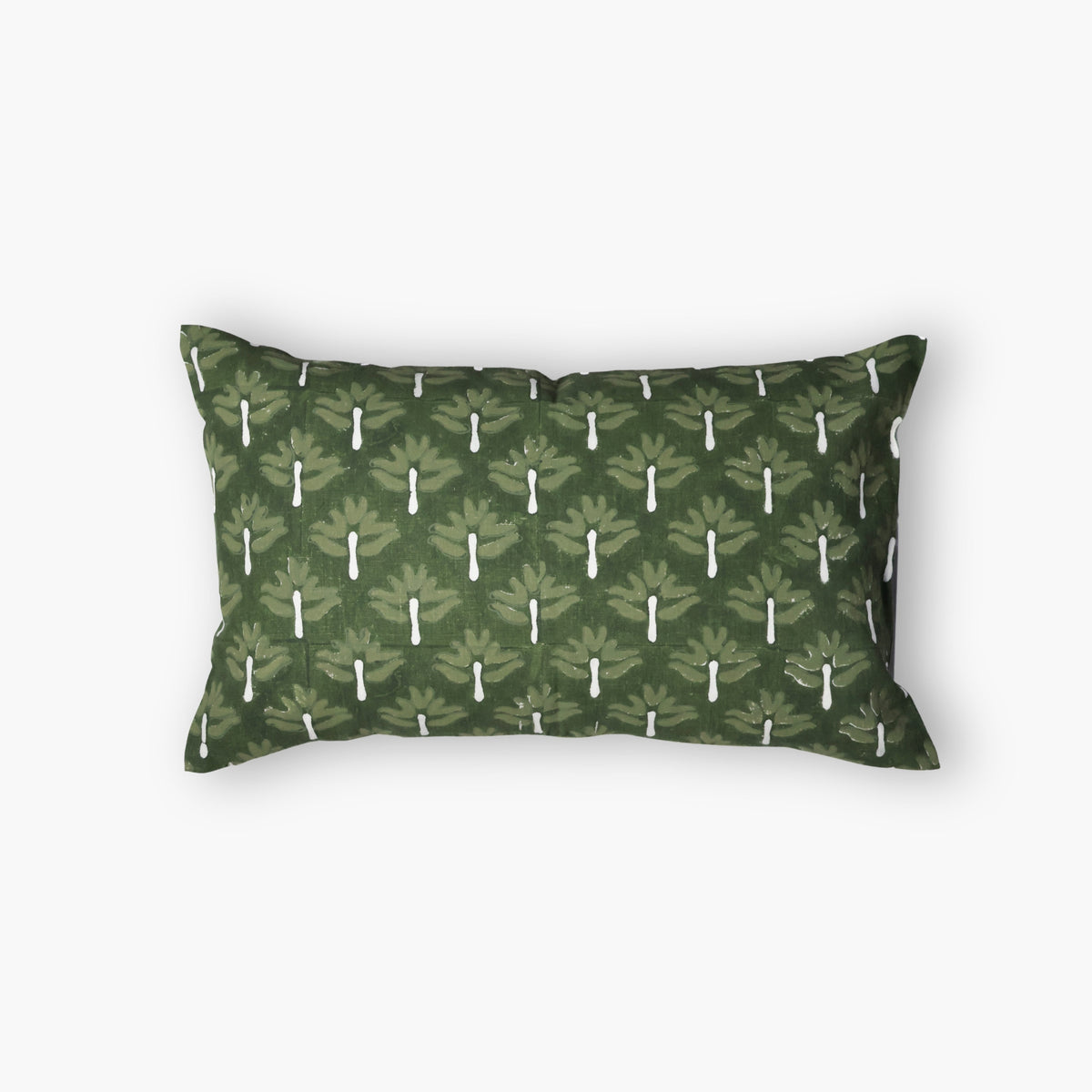 Zeenat Lumbar Pillow Cover, Chive