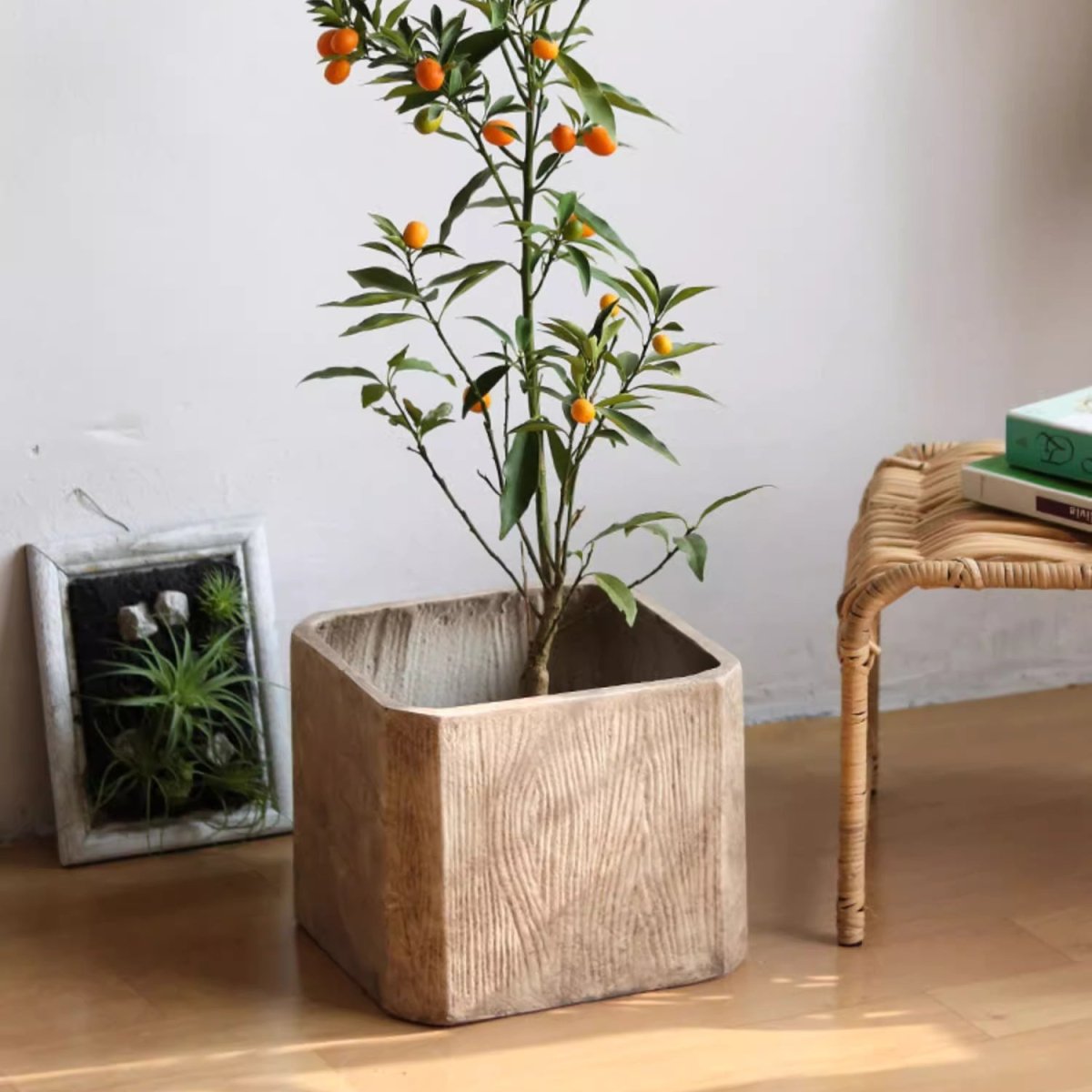 Square Stone-Grain Planter, another angle
