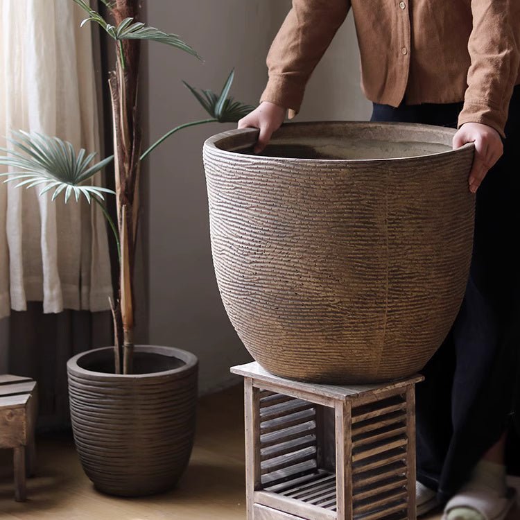 Camel Flared Outdoor Planter