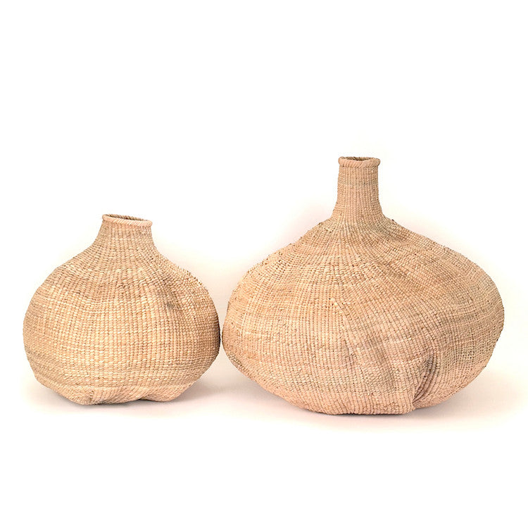 Tonga Sculptural Gourd Basket, Large, another angle