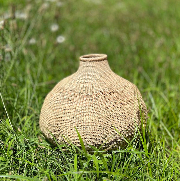 Tonga Sculptural Gourd Basket, Large, view 5