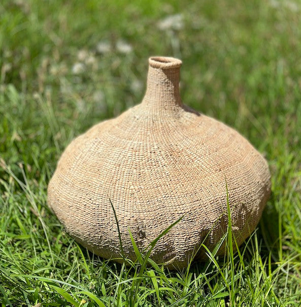 Tonga Sculptural Gourd Basket, XXL