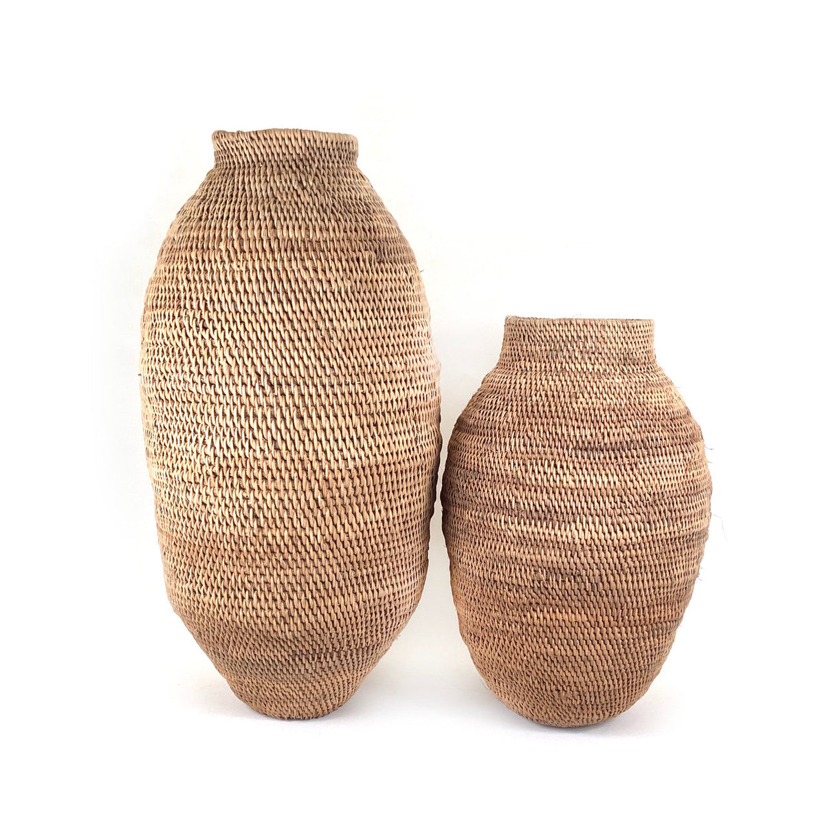 Buhera Hand-Coiled Gathering Basket, Large, another angle