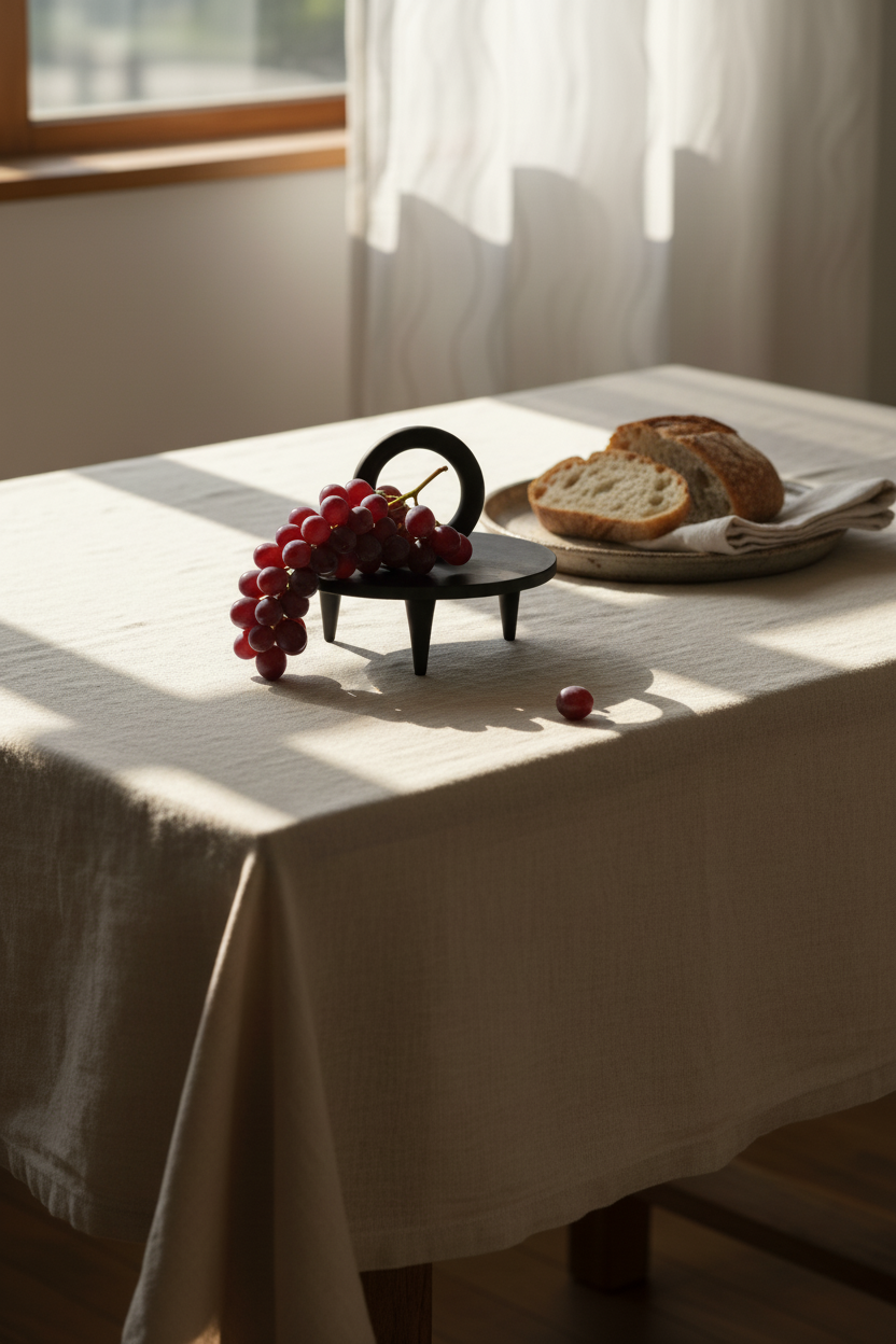 Guculia Pedestal Serving Platter, Shadow