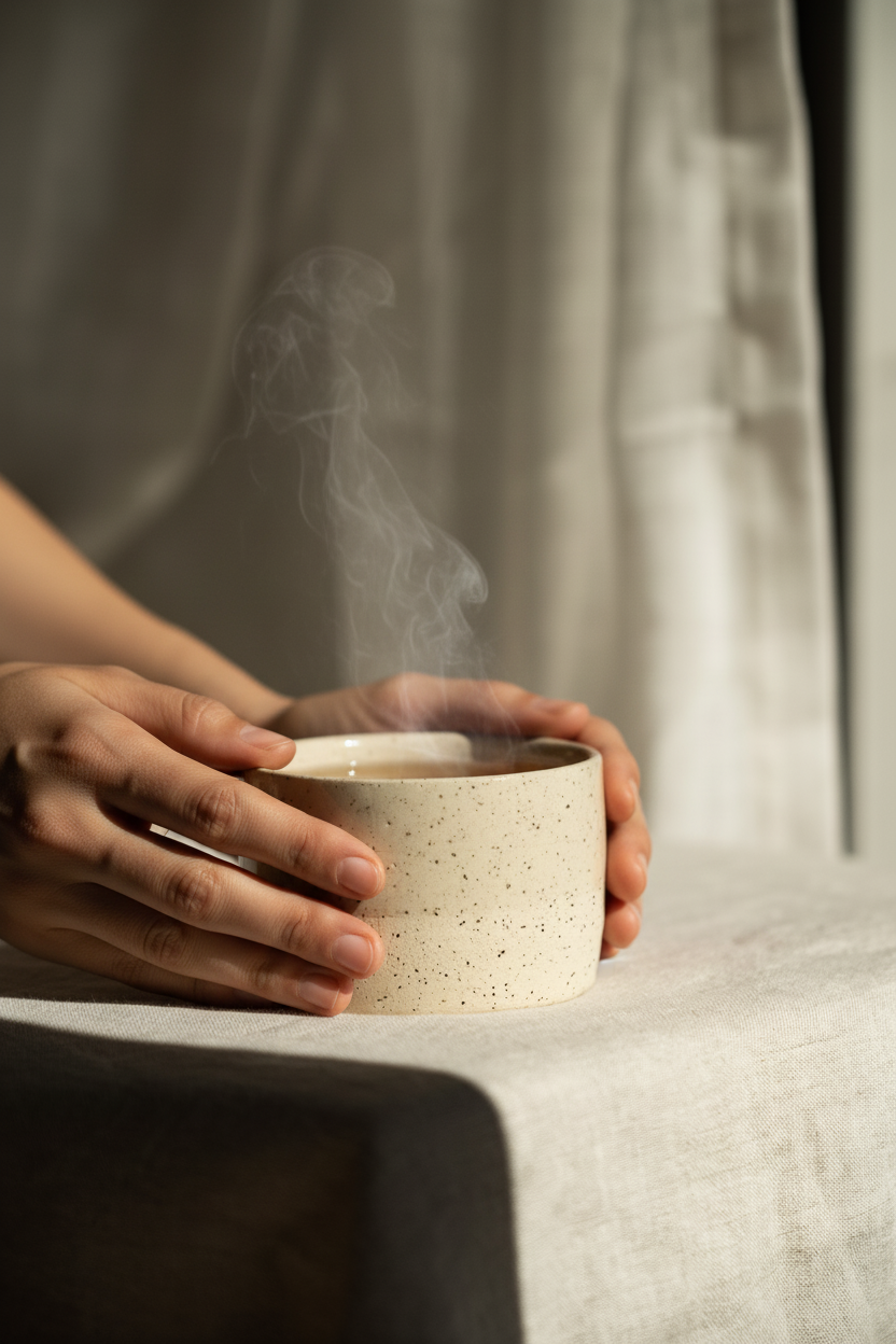 Speckled Stoneware Mug, White Sand, view 7