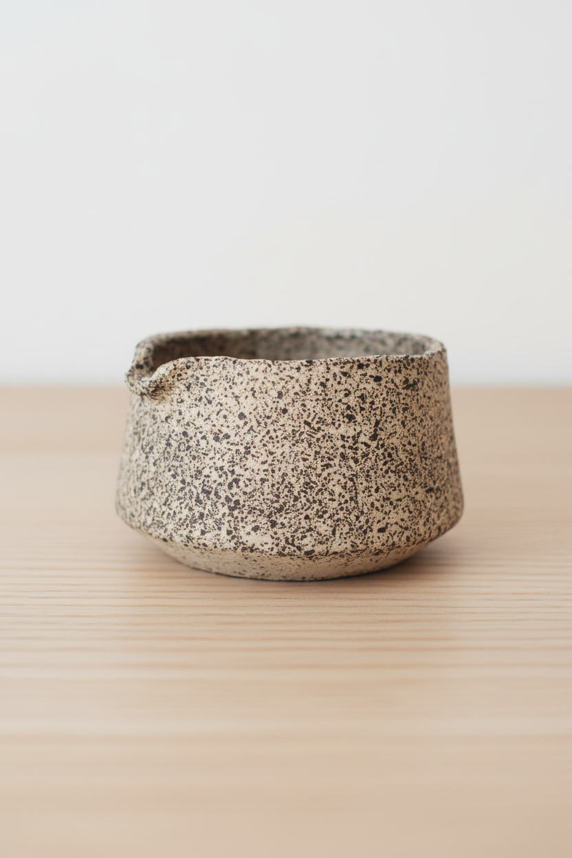 Oats Stoneware Matcha Bowl