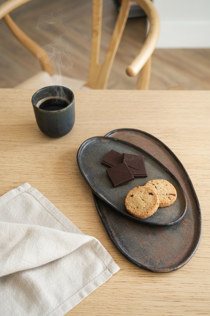 Rust Matte Oval Serving Platter, view 7
