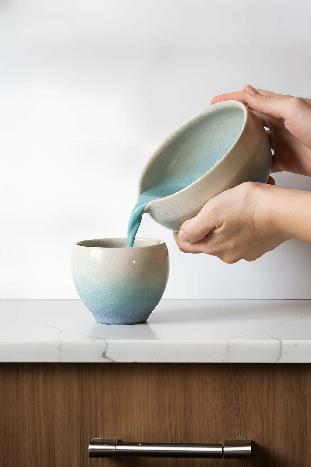 Matcha Bowl with Spout and Cup Set