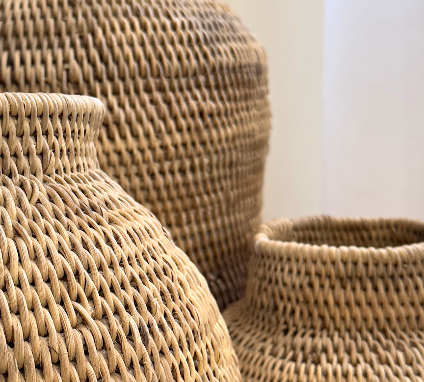 Buhera Hand-Coiled Gathering Basket, XXL, another angle