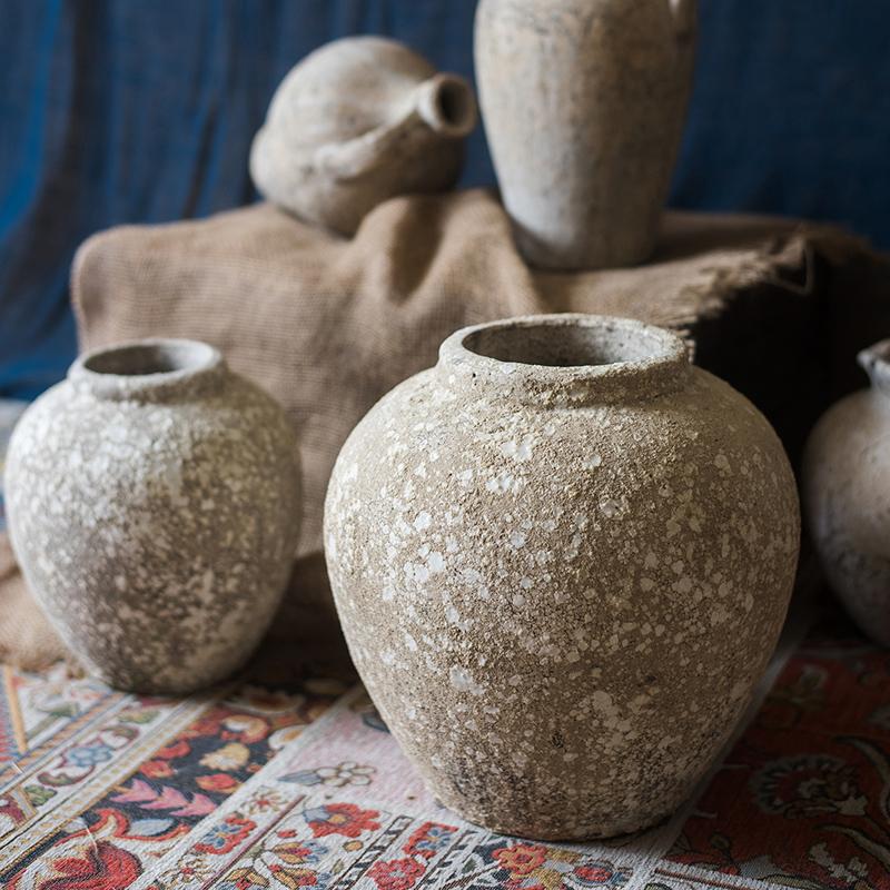 Pompeii Style Cement Jar Pot