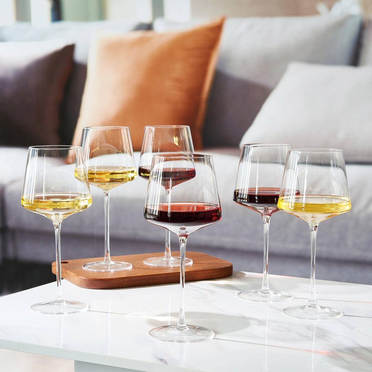 Classica Stemmed Wine Glasses, Set of 6, another angle
