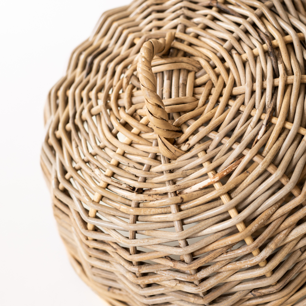 Rattan Cloche Dome Food Cover, view 11