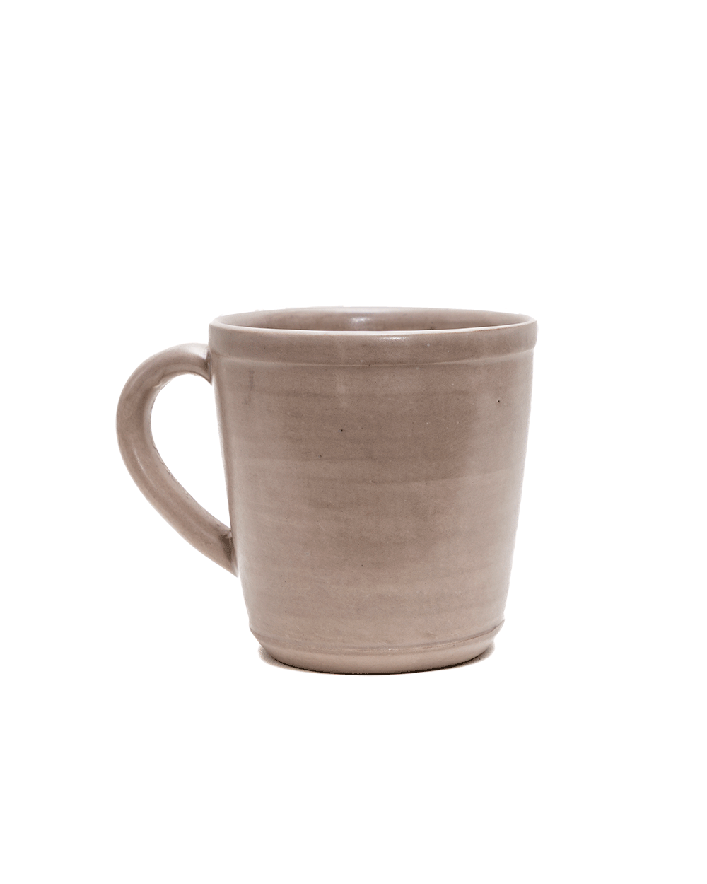 Oval Clay-Toned Ceramic Mug