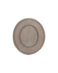 Oval Clay-Toned Ceramic Dessert Plates, Set of 4