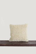 Handwoven Wool Decorative Pillow, Stones