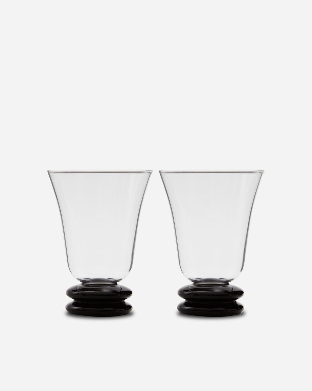 Handblown Drinking Glassware photographed on a bone white surface in soft natural light