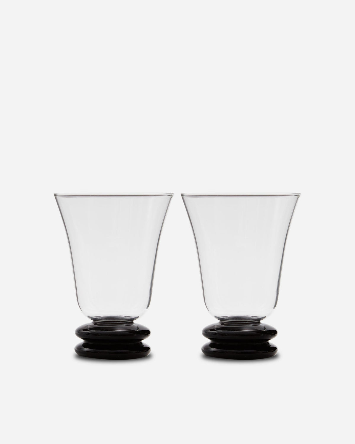 Handblown Drinking Glassware photographed on a bone white surface in soft natural light