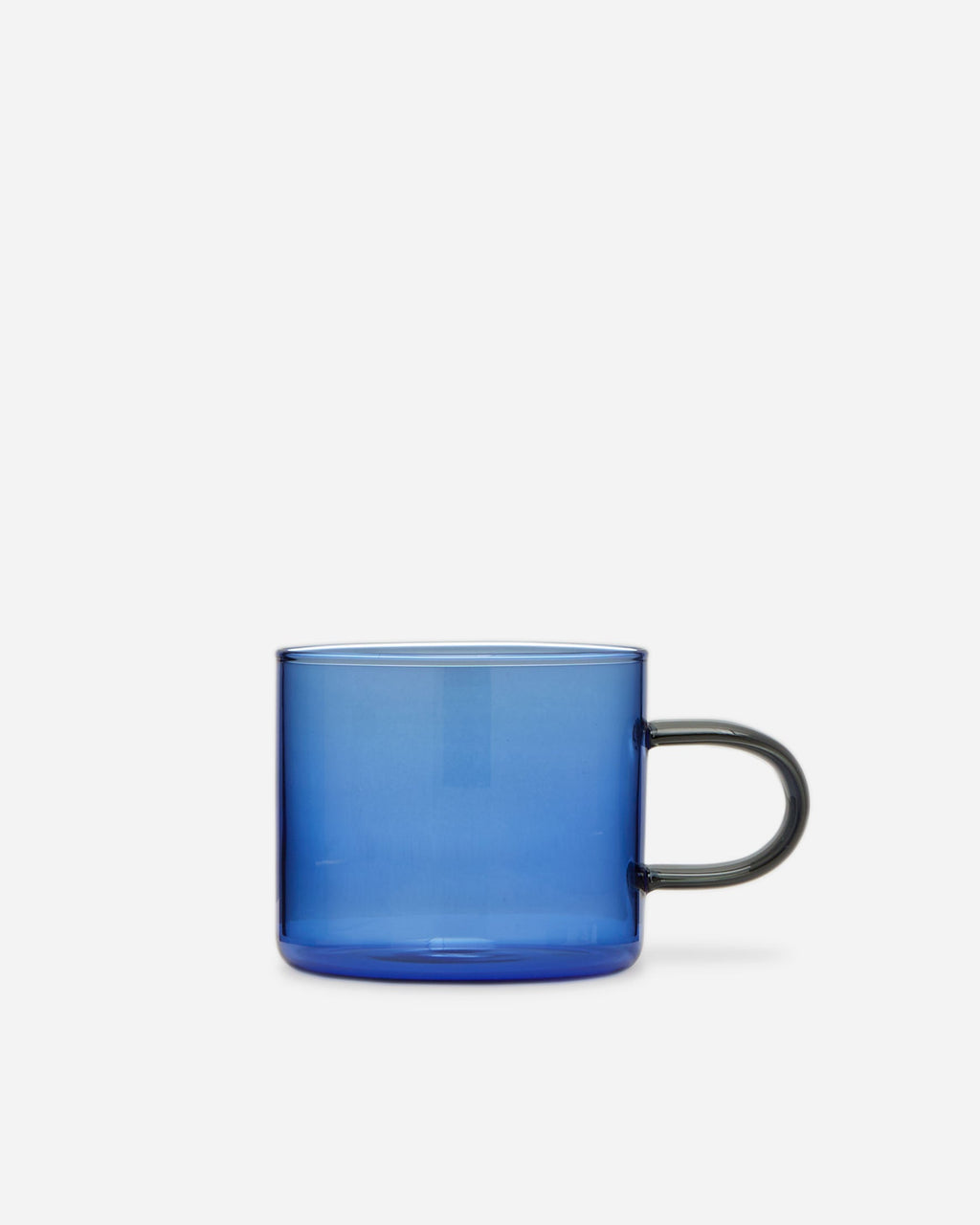 Handblown Glass Coffee Cups shown from a second angle against a pale neutral backdrop
