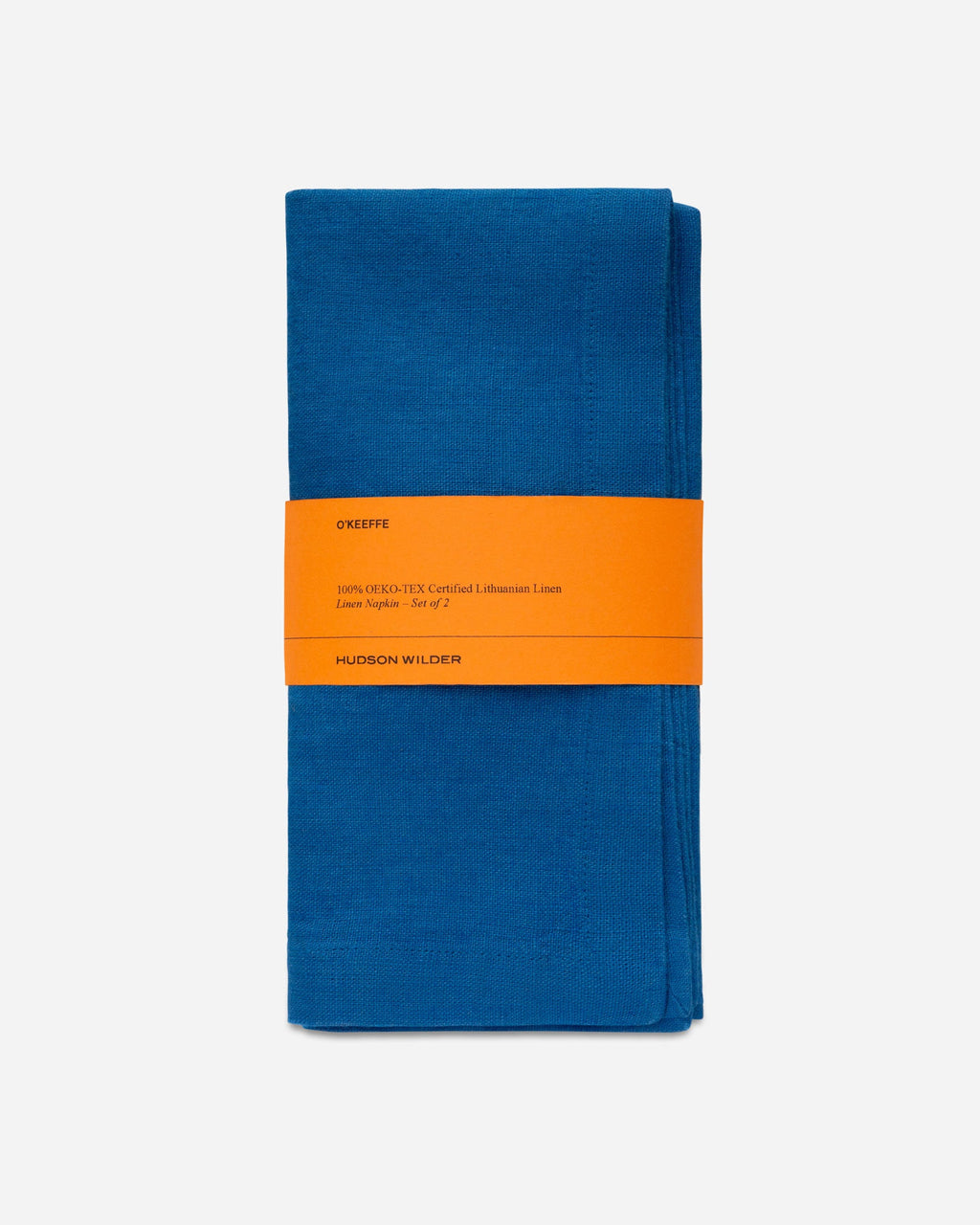 O'Keeffe Linen Napkins, Cerulean Blue, Set of 2