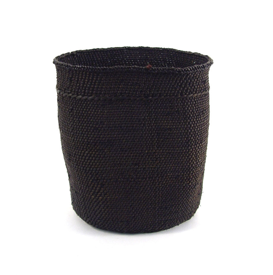 Black Iringa Woven Basket, alternate view