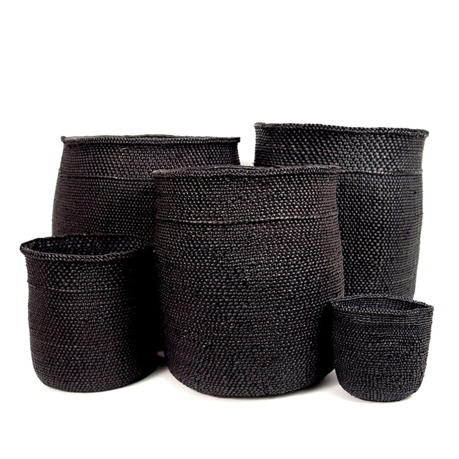 Black Iringa Woven Basket
