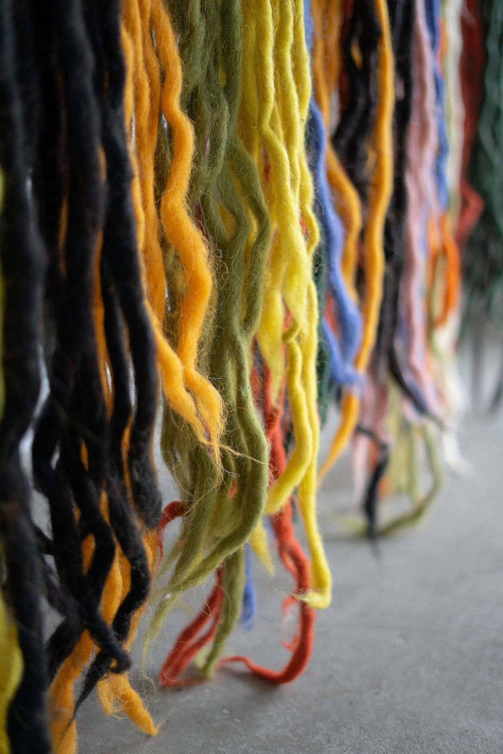 Wool Wall Hanging, Carpathian Pattern, another angle