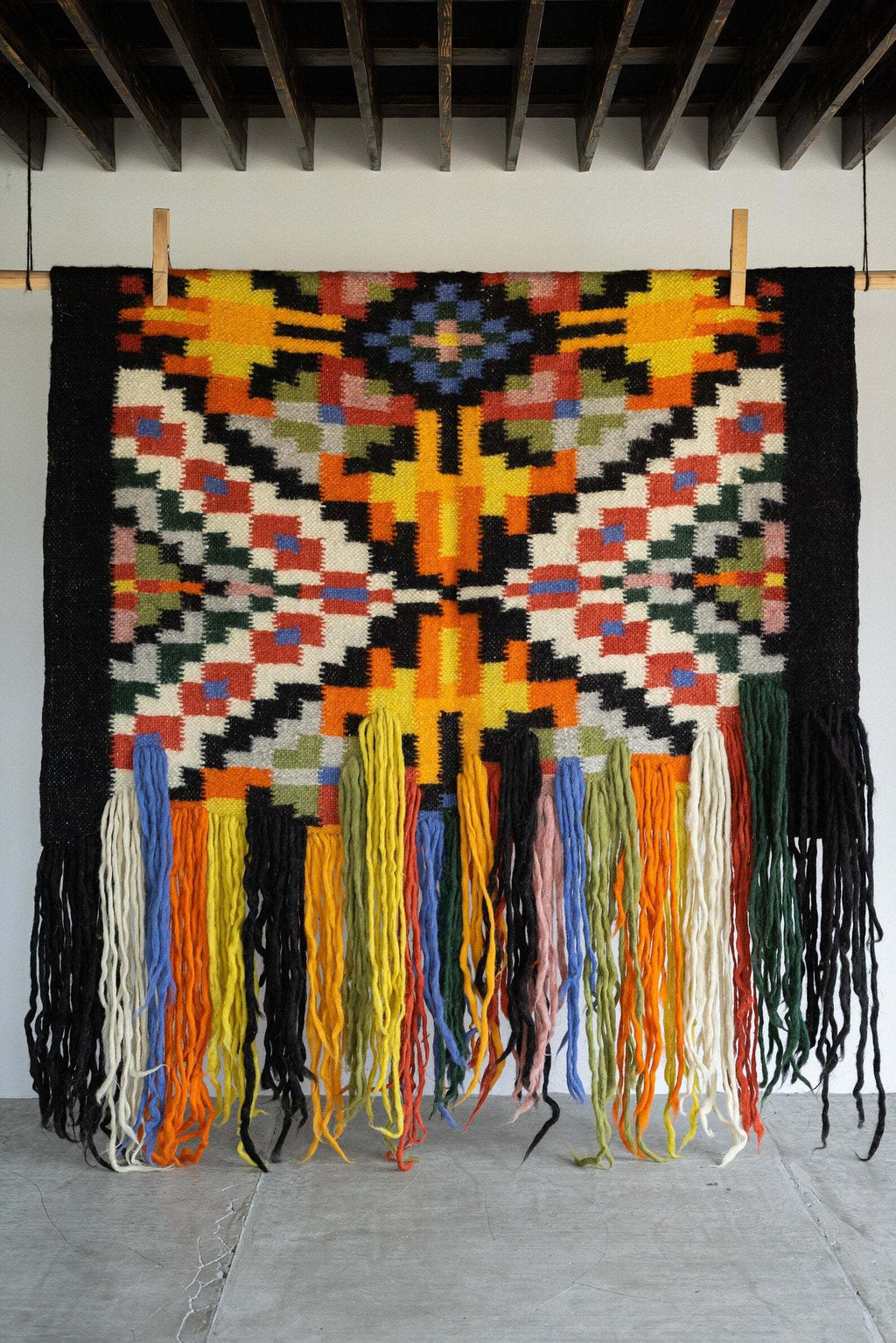 Wool Wall Hanging, Carpathian Pattern, view 7
