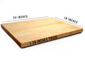 Thick Maple Butcher Block Board with Feet