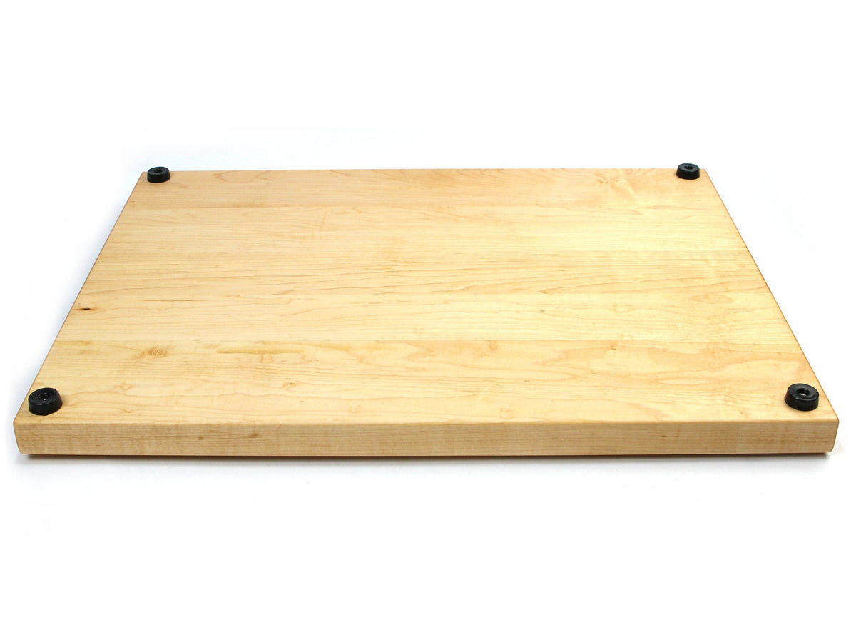 Thick Maple Butcher Block Board with Feet, view 8