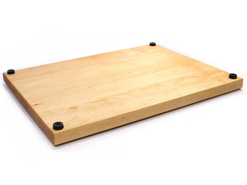 Thick Maple Butcher Block Board with Feet, view 5