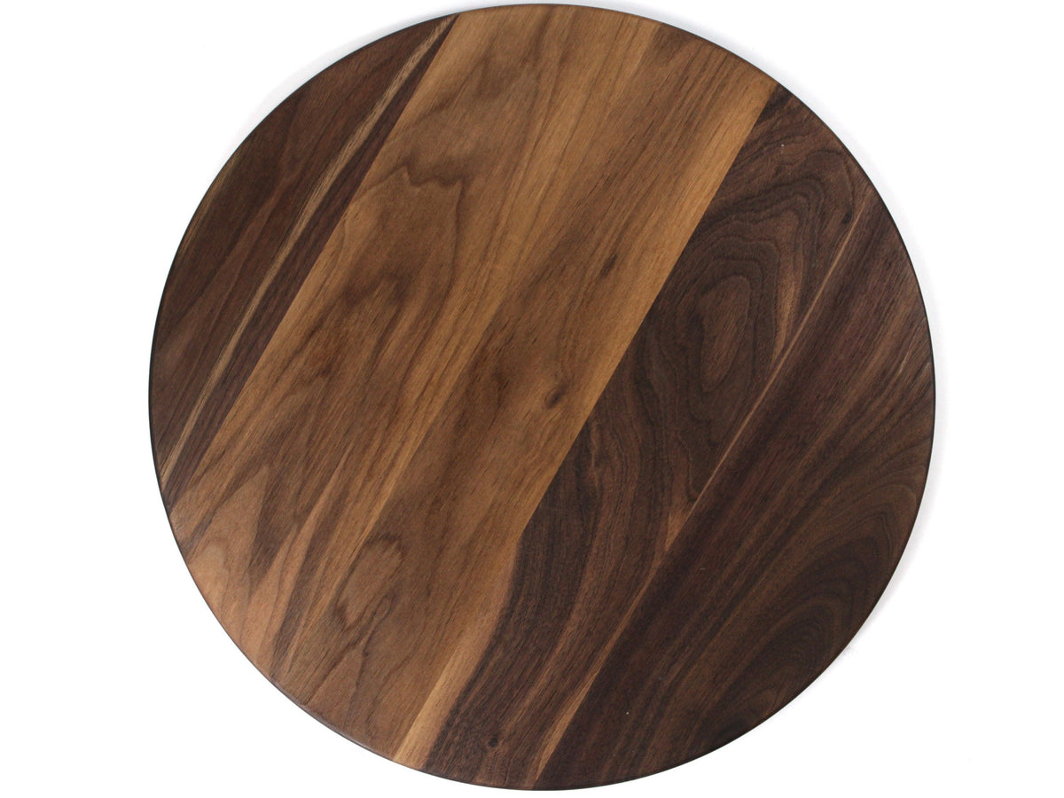 Round Walnut Board with Juice Groove, view 10