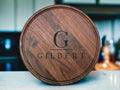 Round Walnut Board with Juice Groove