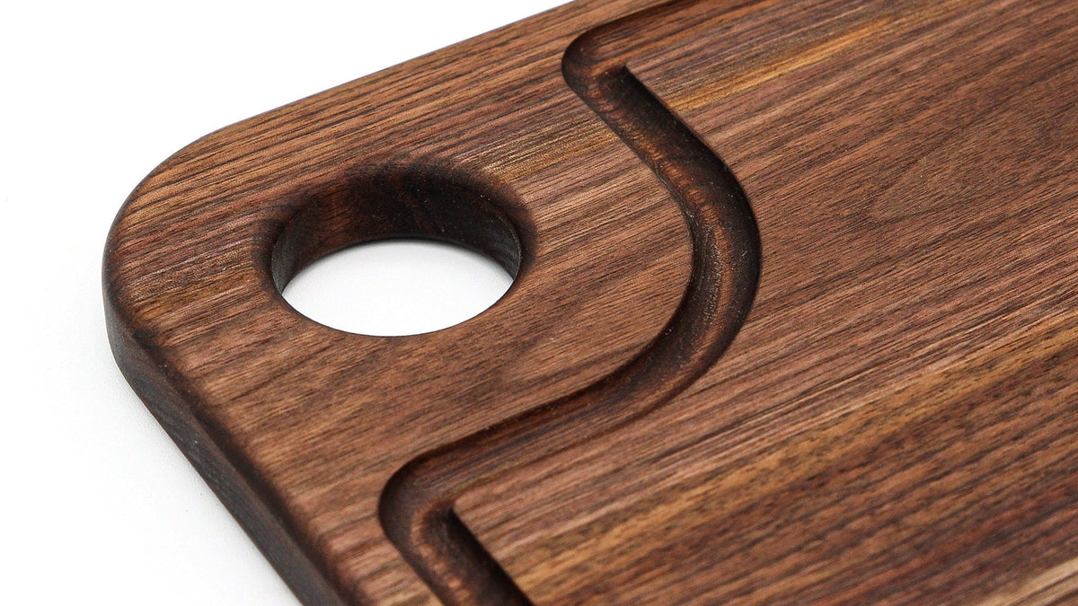 Hardwood Cutting Board with Thumb Hole, view 5