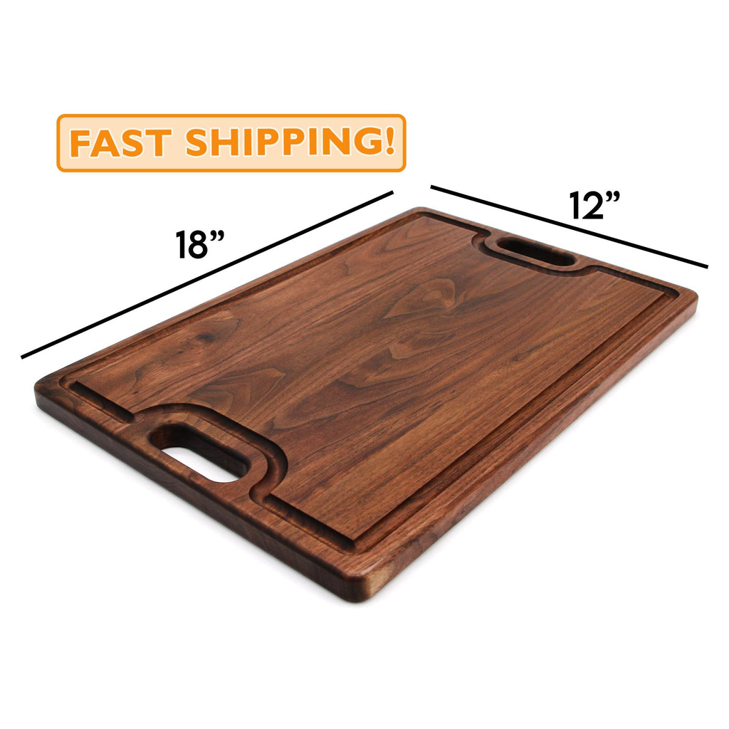 Reversible Hardwood Board with Handles, alternate view