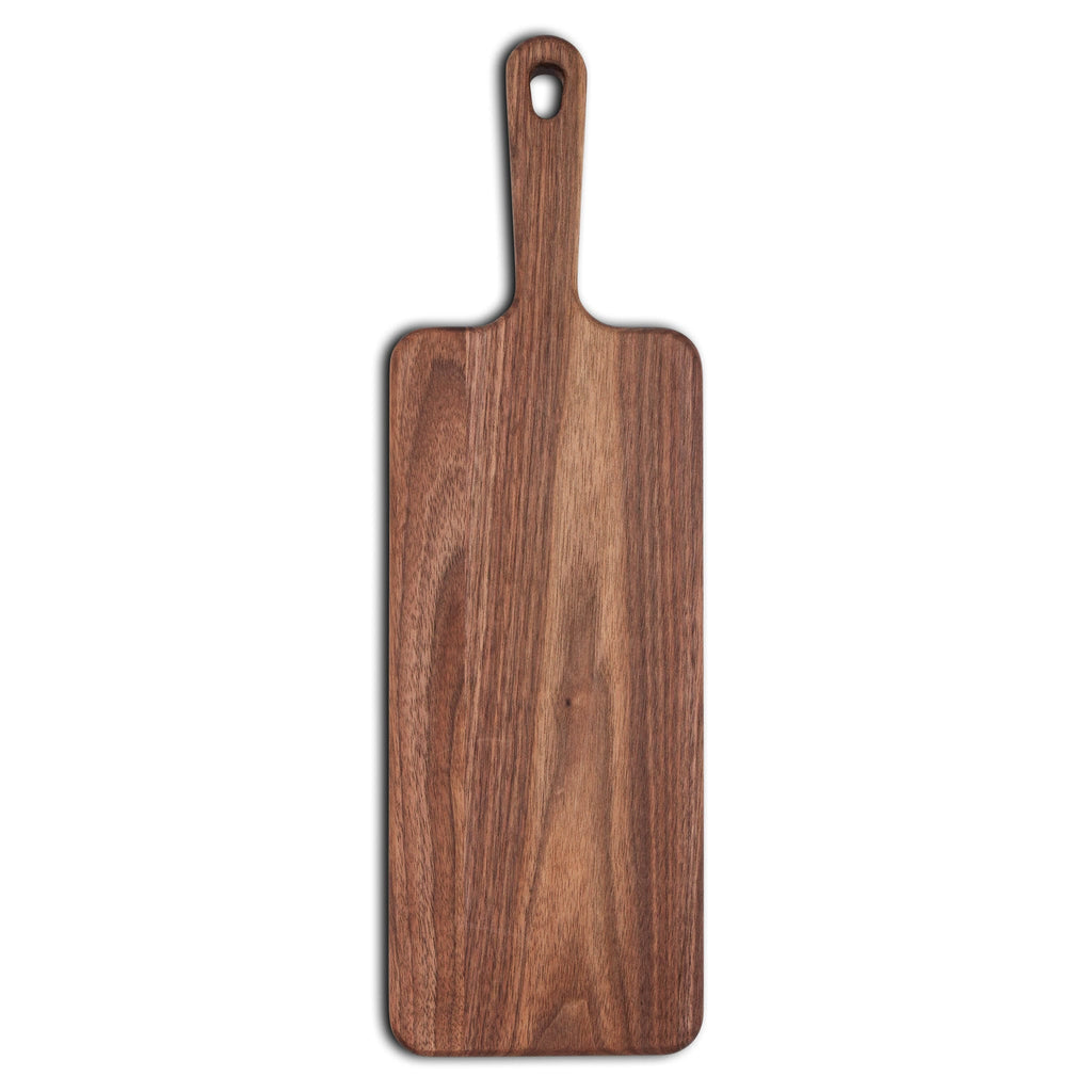Narrow Walnut Paddle Board, 18 in, another angle
