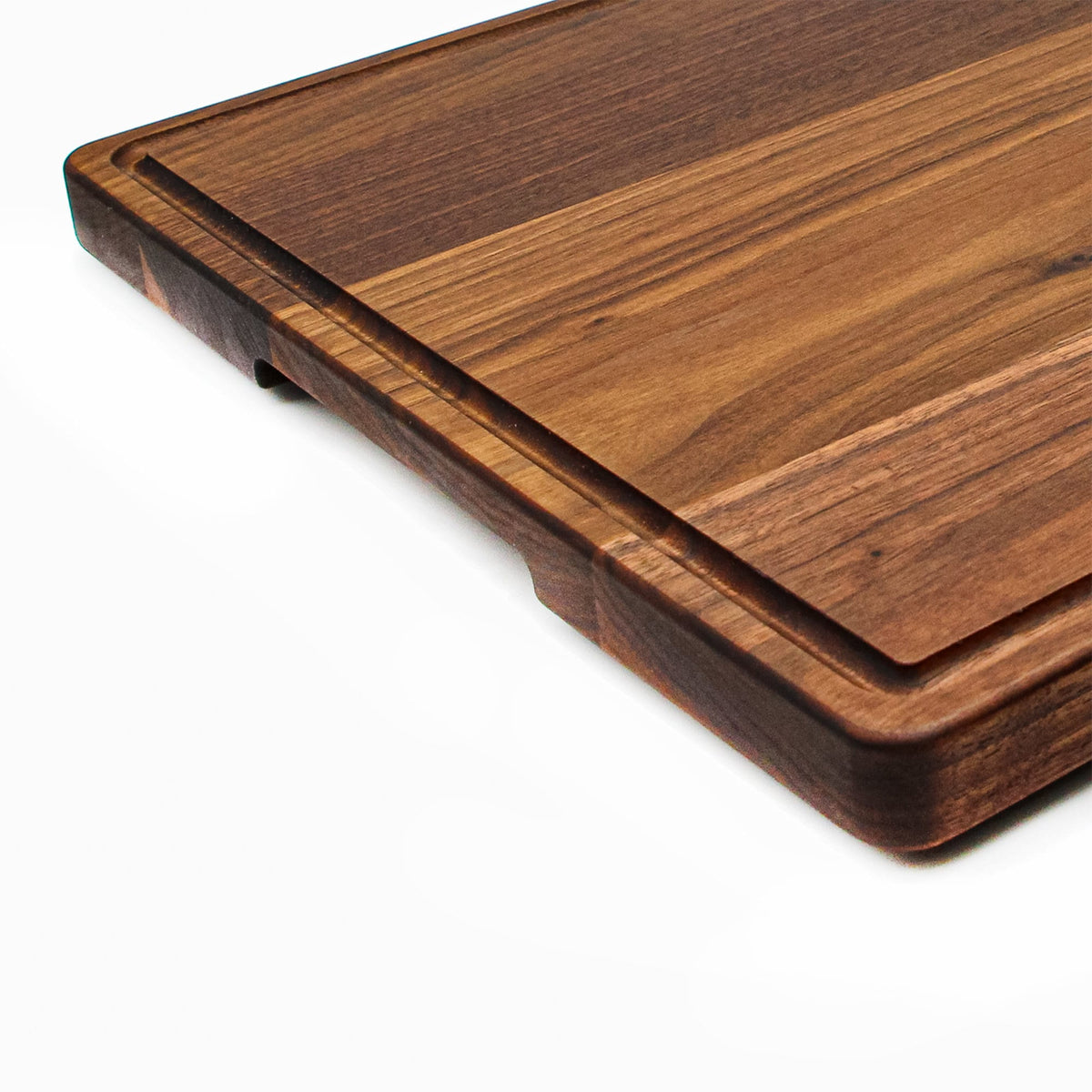 Thick Butcher Block Board with Feet and Handles, view 8