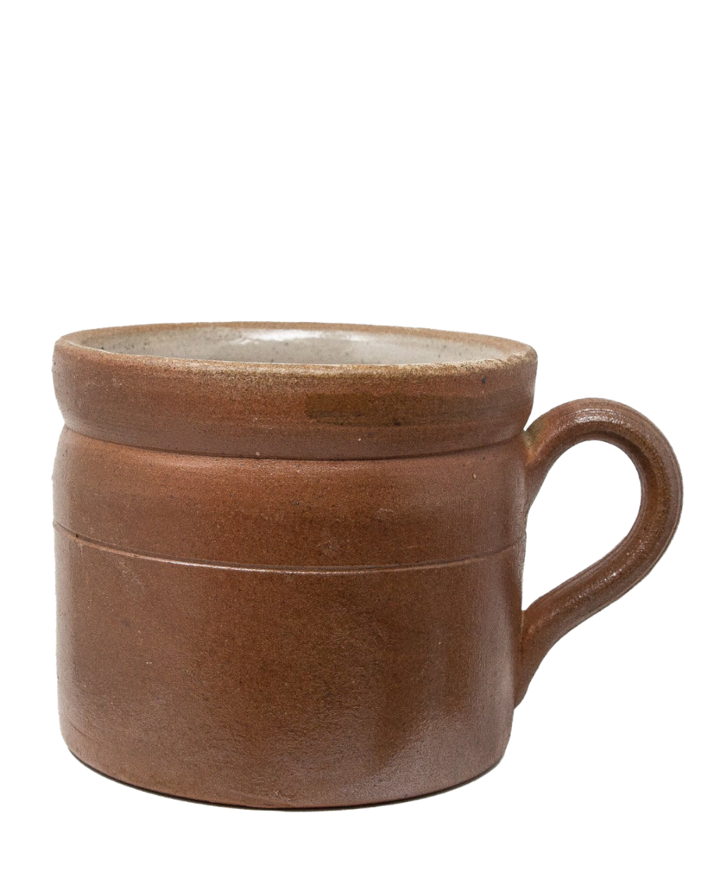Vintage French Salt-Glazed Handled Jar, view 11