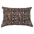 Inaya Linen Floral Pillow Cover, Ruby on White