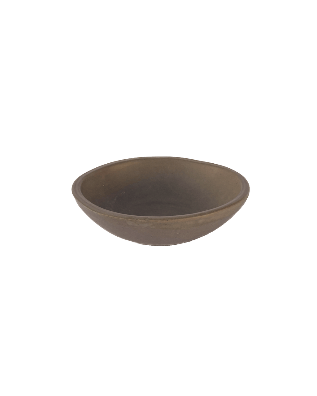 Oval Clay-Toned Ceramic Small Bowls, Set of 4