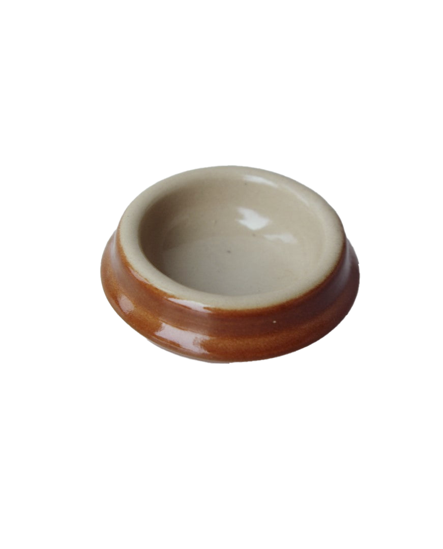 Vintage French Salt-Glazed Butter Pot, view 7