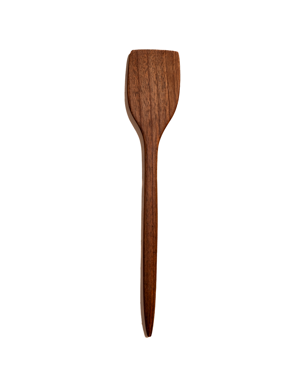 Hand-Carved Walnut Flat Spatula