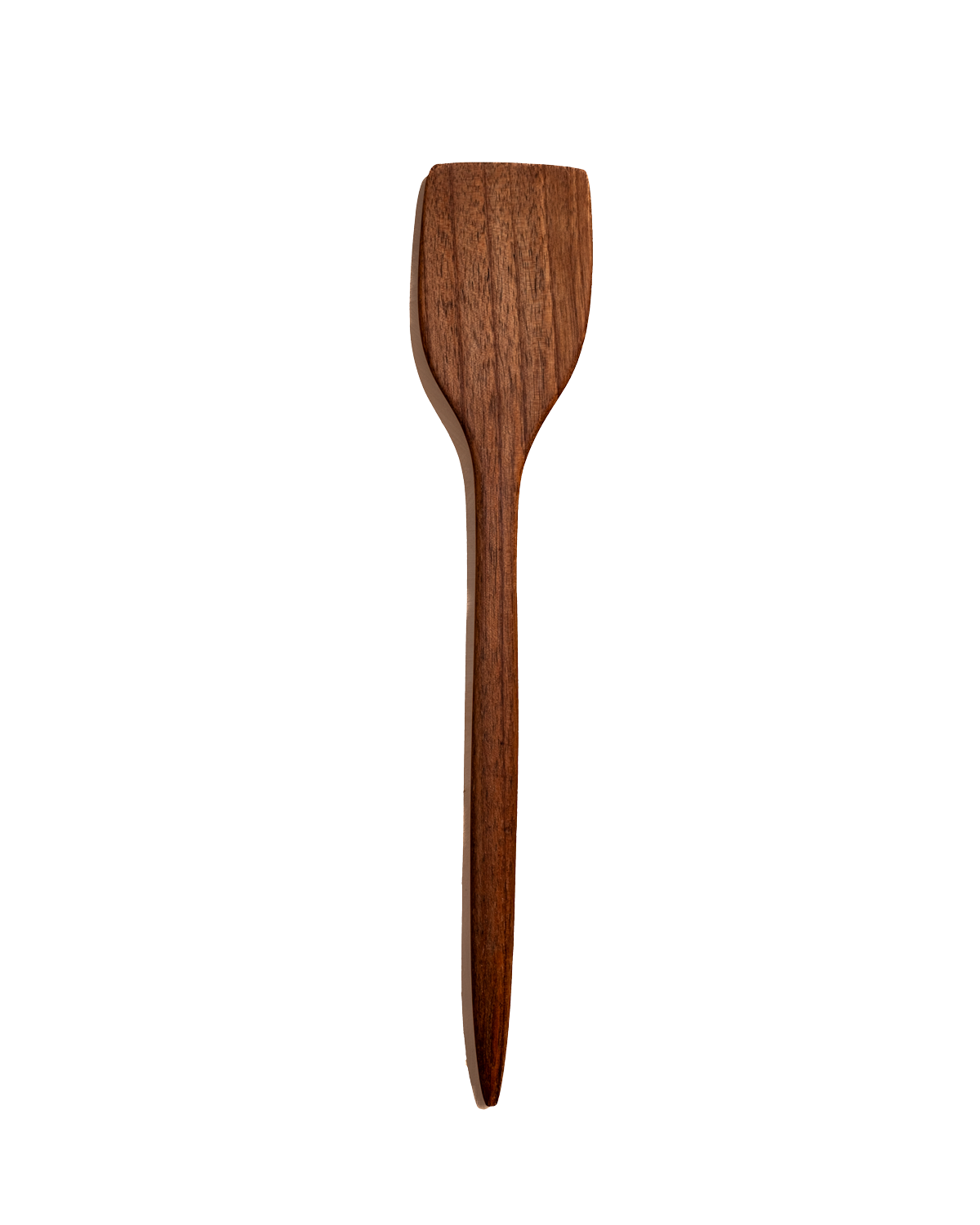 Hand-Carved Walnut Flat Spatula
