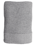 Waffle-Weave Cotton Blend Throw, Grey
